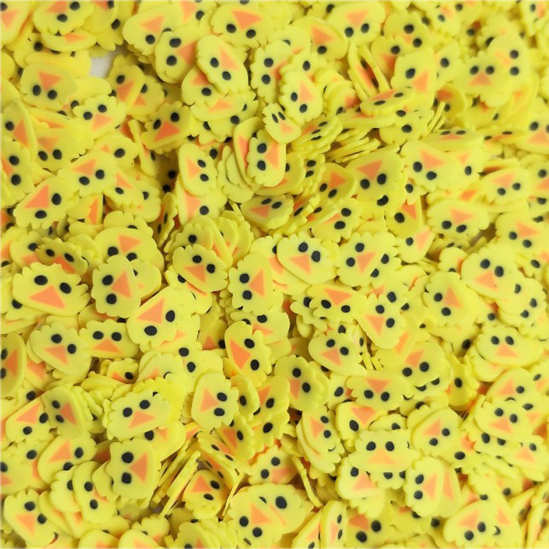 Nail Art Yellow - 50g/lot Cute Yellow Duck Slices Polymer