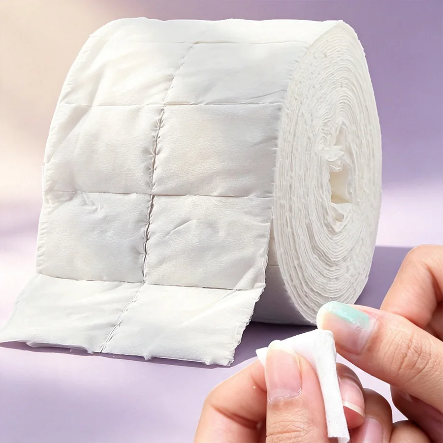Nail Art Remove - 300/500Pcs Roll Lint Free Cotton Nail
