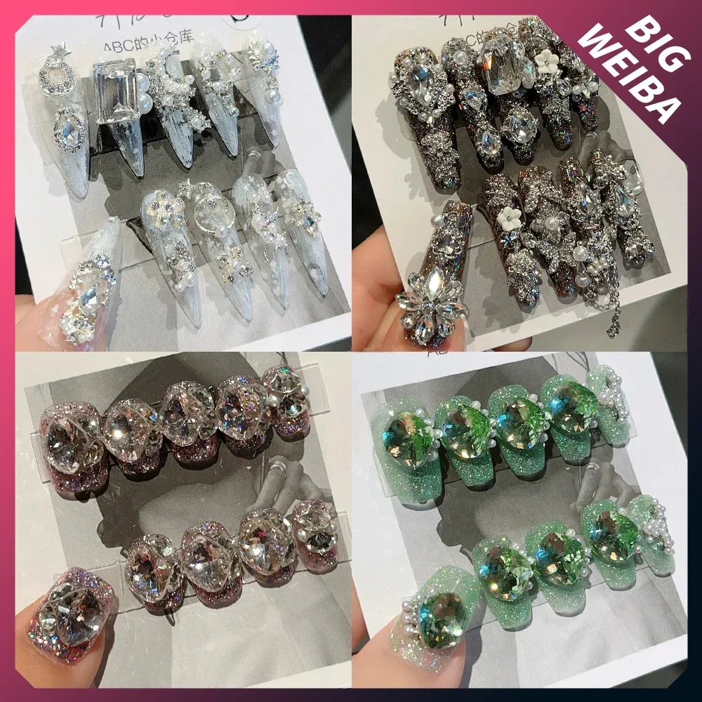 10Pcs Diy Luxury Court Shiny C - огляд і ціна Nail Art Xs