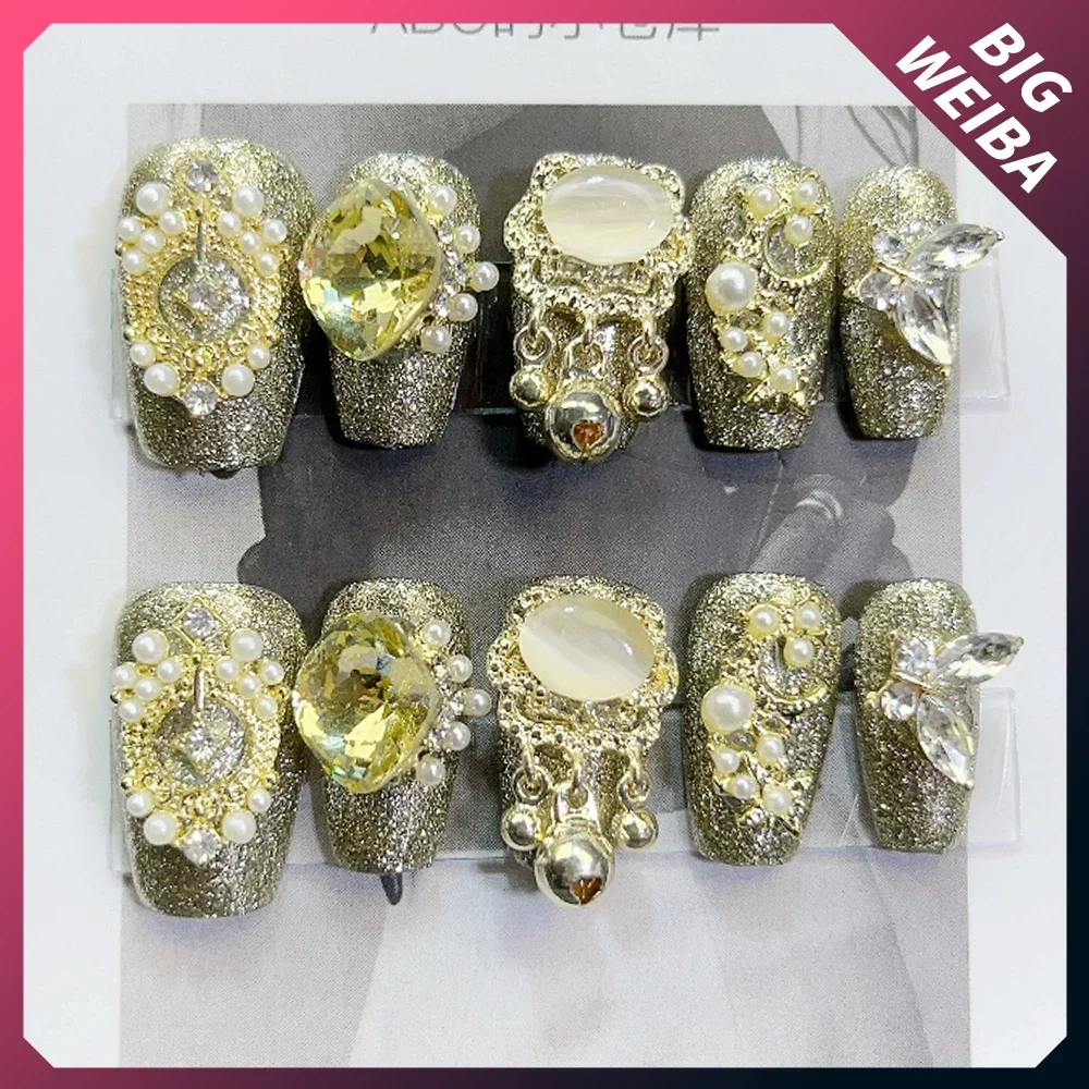 10Pcs Diy Luxury Court Shiny C - огляд і ціна Nail Art Xs