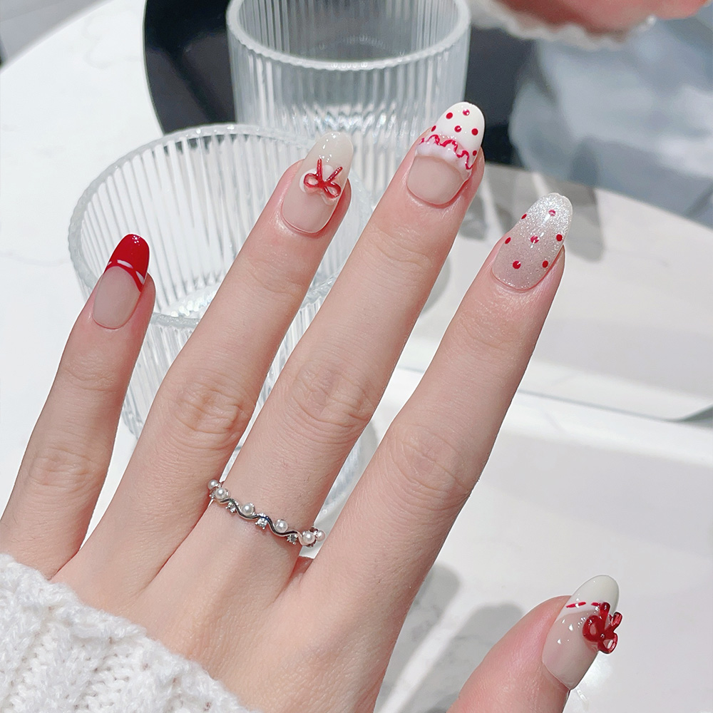 10pcs Short Oval Handmade Pres - огляд і ціна Nail Art Xs