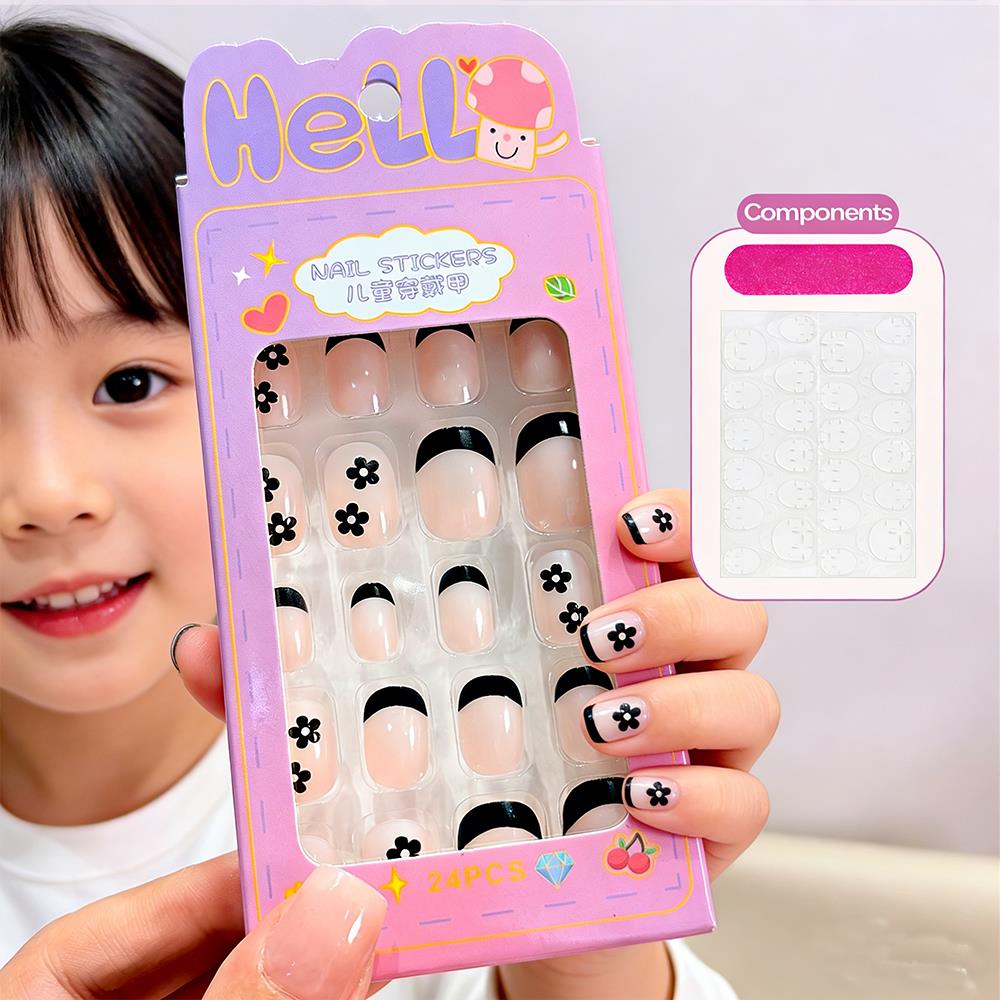 24Pcs/Box Cartoon Kids Press O - огляд і ціна Nail Art Press On