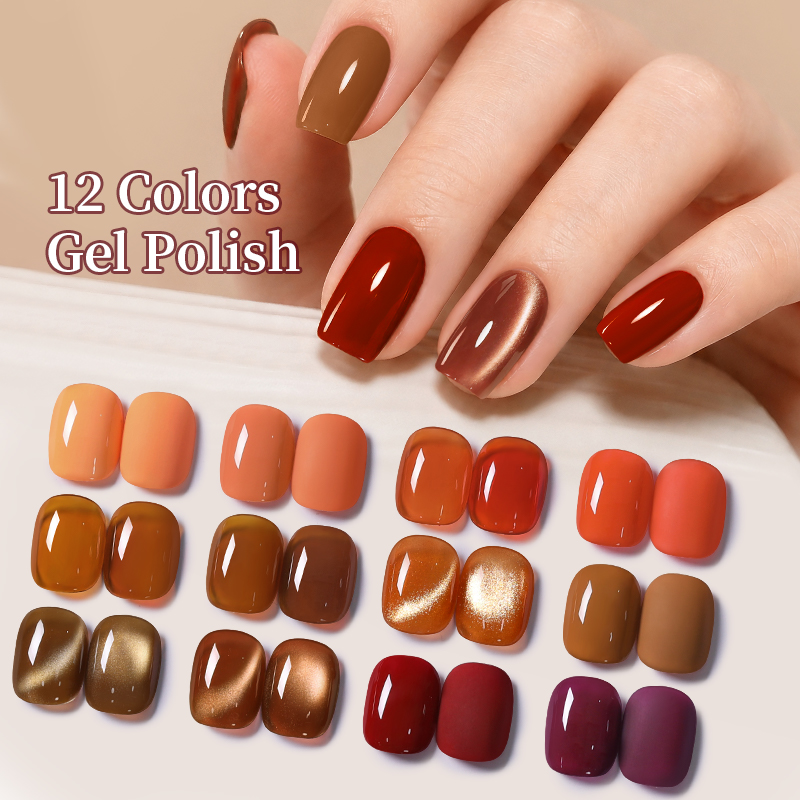 BORN PRETTY 12 Colors Autumn G - огляд і ціна Nail Art Yellow