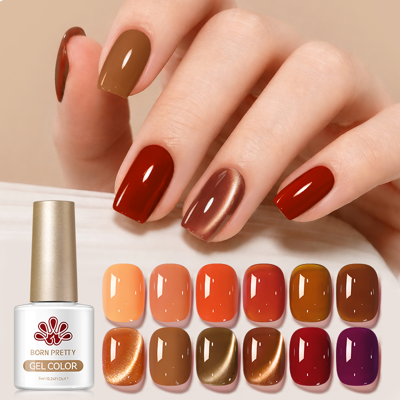 BORN PRETTY 12 Colors Autumn G - огляд і ціна Nail Art Yellow