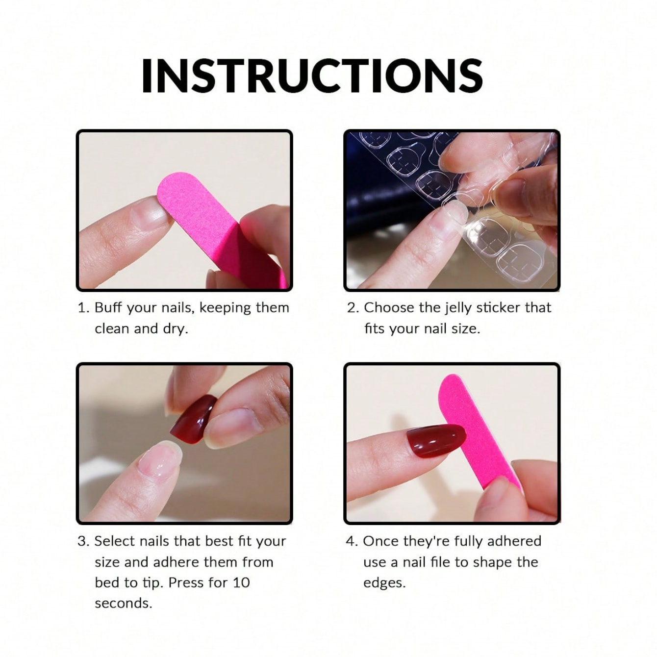Medium Almond 10Pcs Press On N - огляд і ціна Nail Art Cat Eye