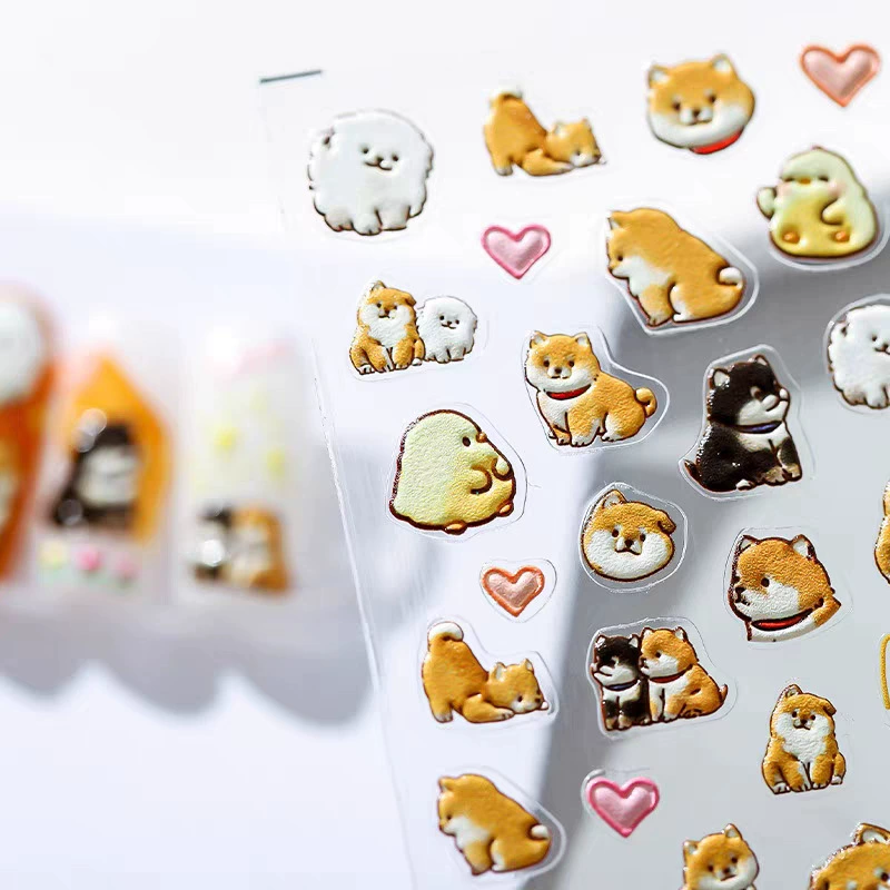 Cute Cartoon Yellow Duck & Dog - огляд і ціна Nail Art Yellow