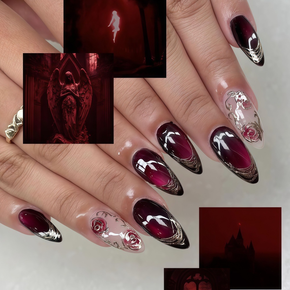 3D fake nails for women girls  - огляд і ціна Nail Art Press On