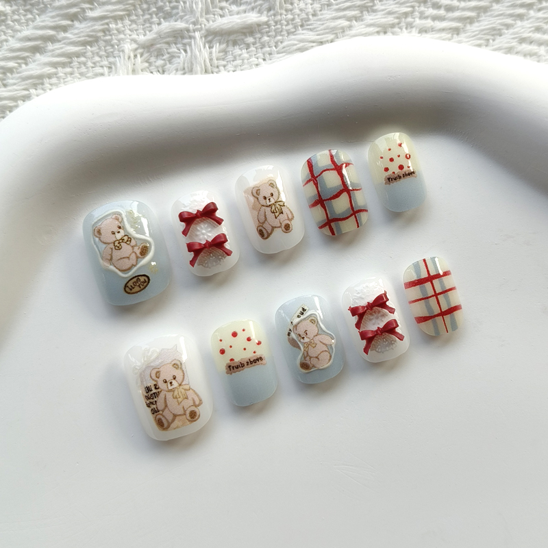 10Pcs Korean Style Cute Bear a - огляд і ціна Nail Art Xs