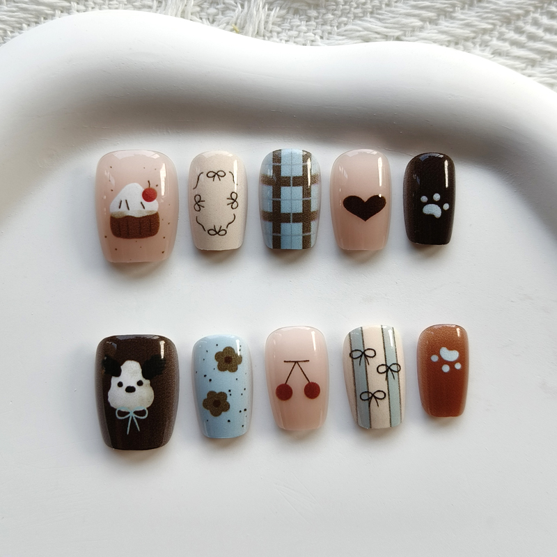 10Pcs Korean Style Cute Bear a - огляд і ціна Nail Art Xs