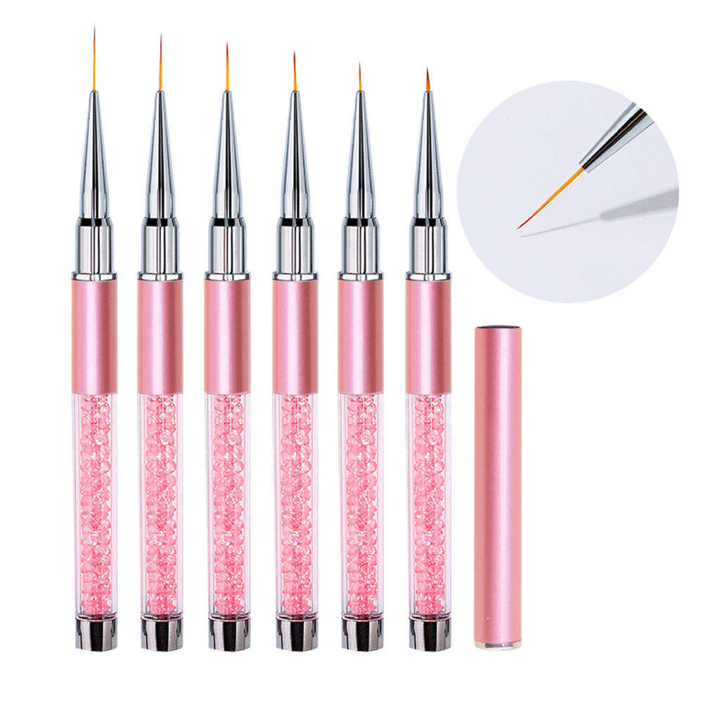 6pcs/Set Acrylic French Stripe - огляд і ціна Nail Art Sch
