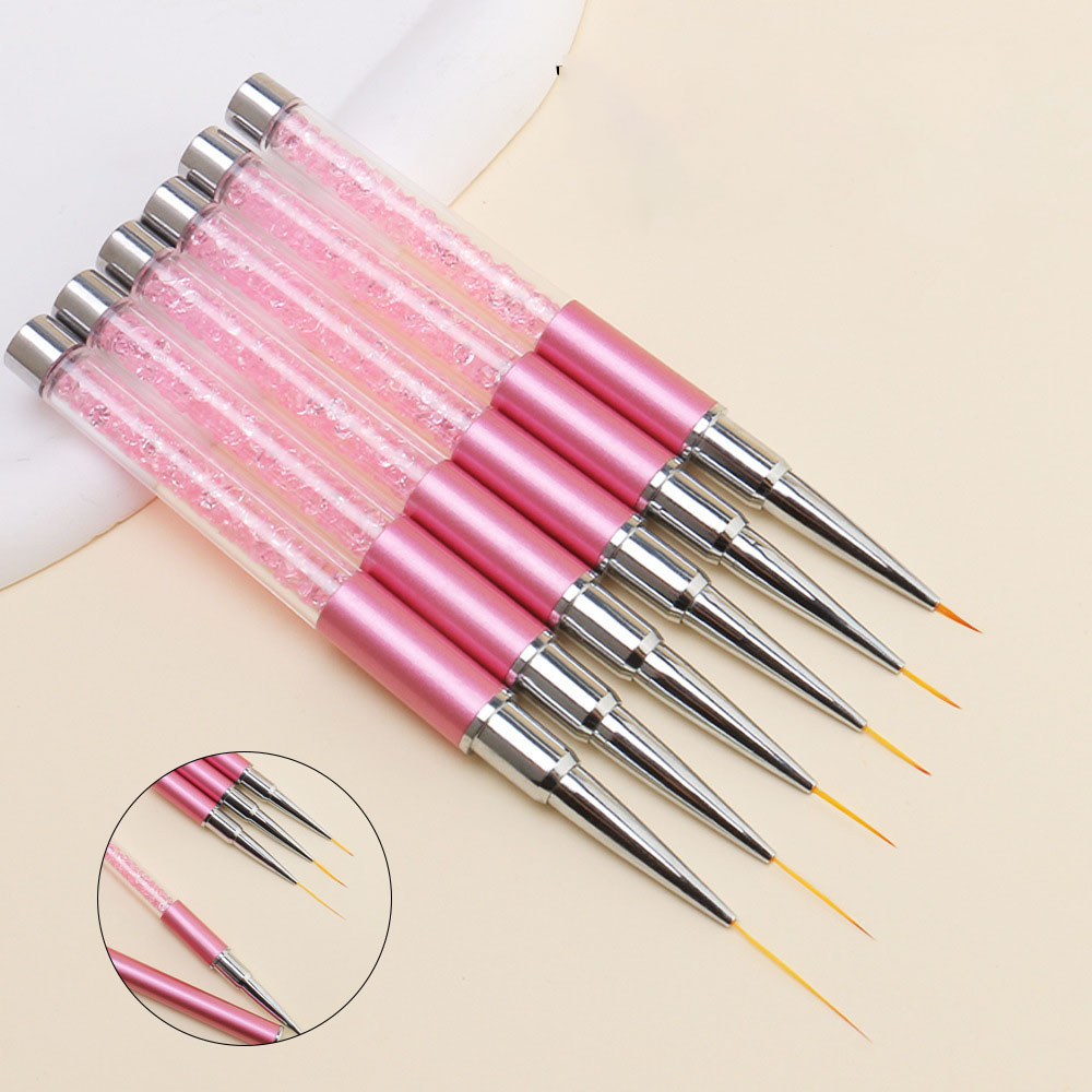 6pcs/Set Acrylic French Stripe - огляд і ціна Nail Art Sch
