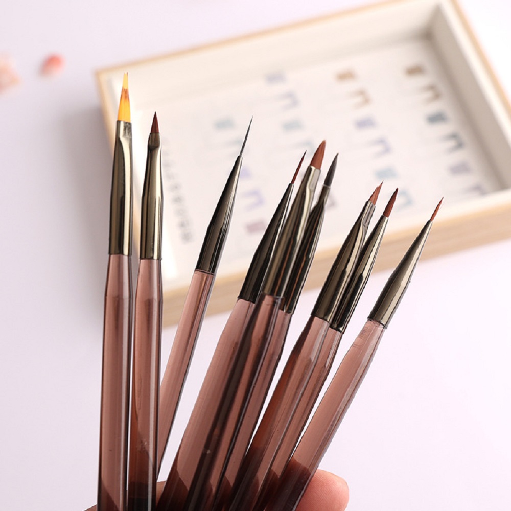 9Pcs Multi Head Nail Art Brush - огляд і ціна Nail Art Sch