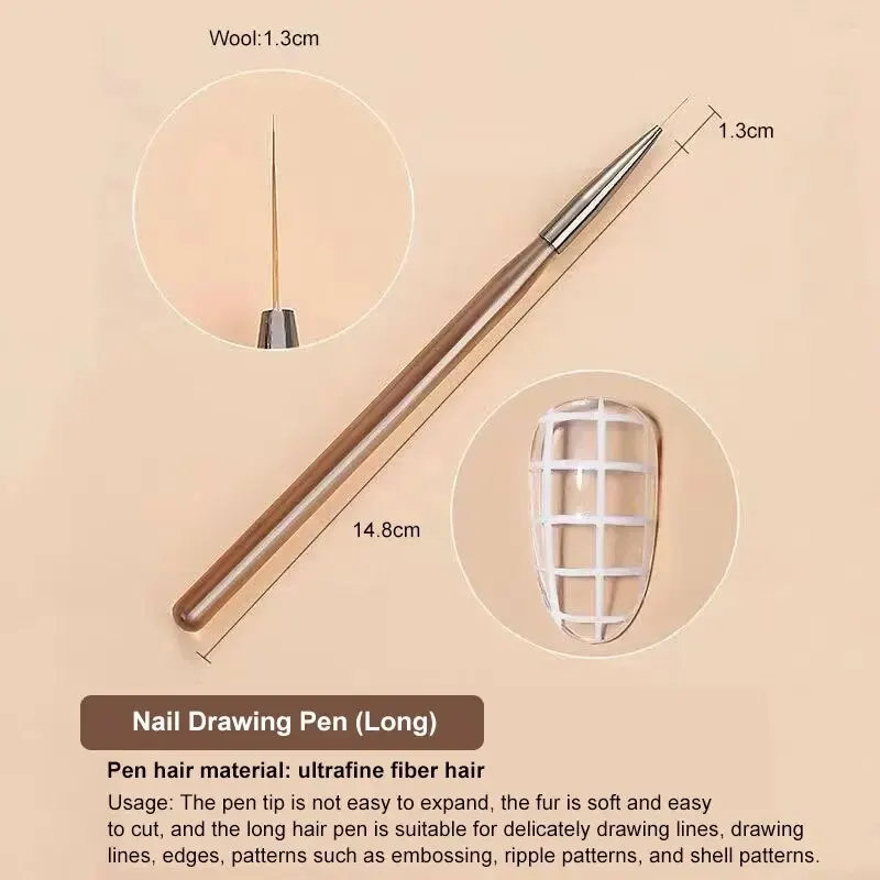 9Pcs Multi Head Nail Art Brush - огляд і ціна Nail Art Sch