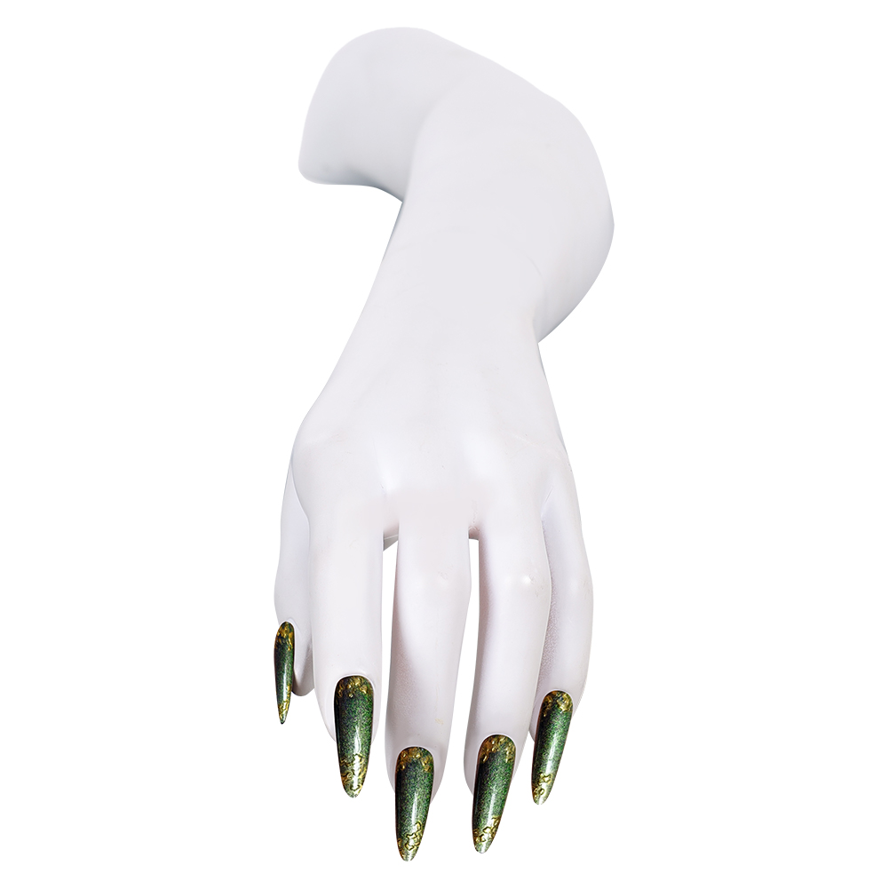 Green Press-on Nails with glit - огляд і ціна Nail Art Press On
