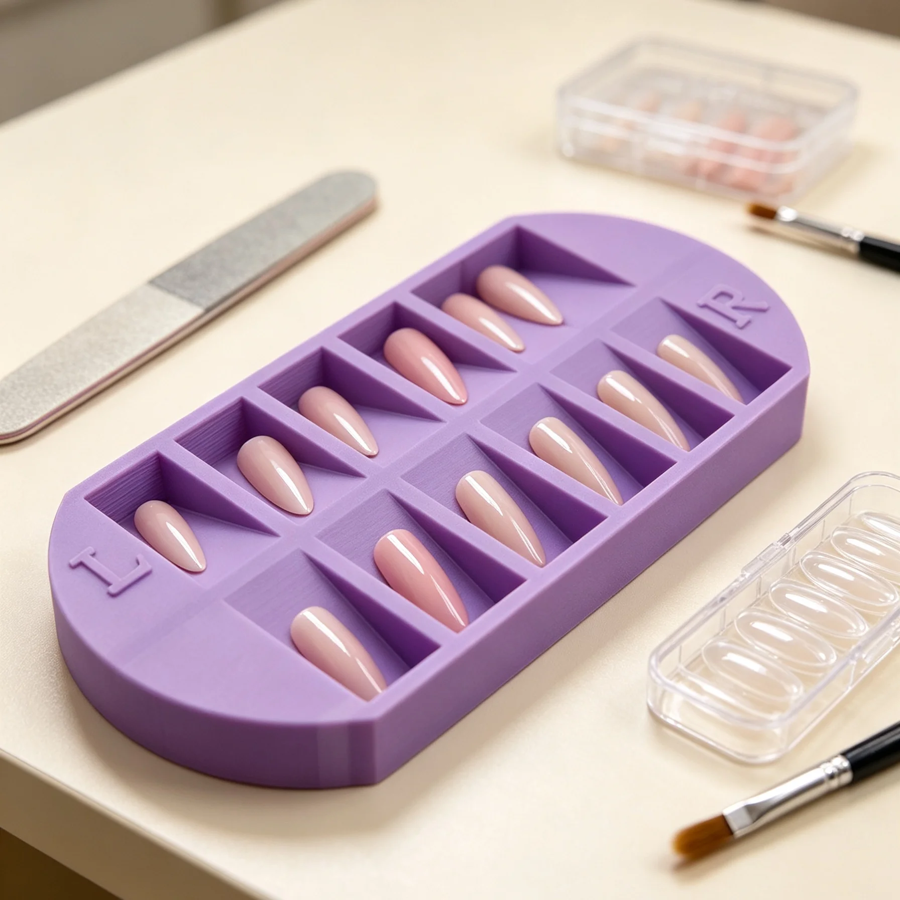 8-Grids Nail Tip Storage Tray  - огляд і ціна Nail Art Sch