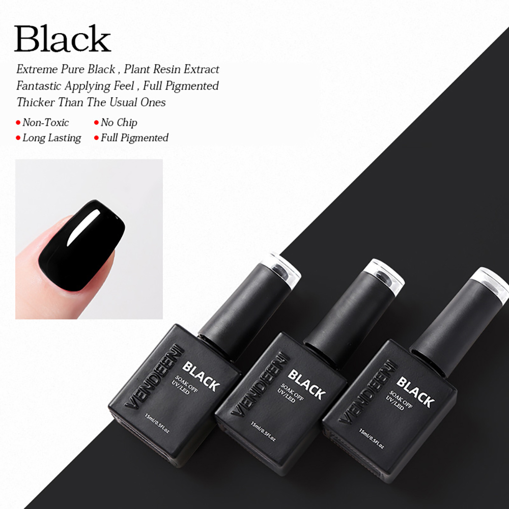 Vendeeni 5 Colors Basic Pure C - огляд і ціна Nail Art Yellow