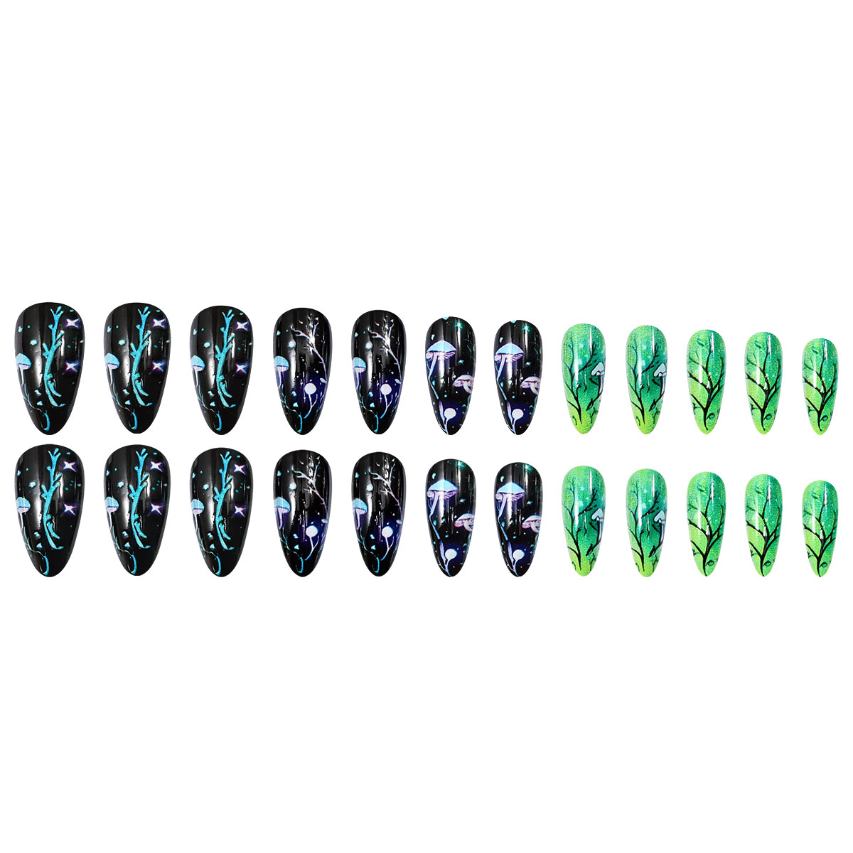 Almond Press on Nails Mushroom - огляд і ціна Nail Art Press On