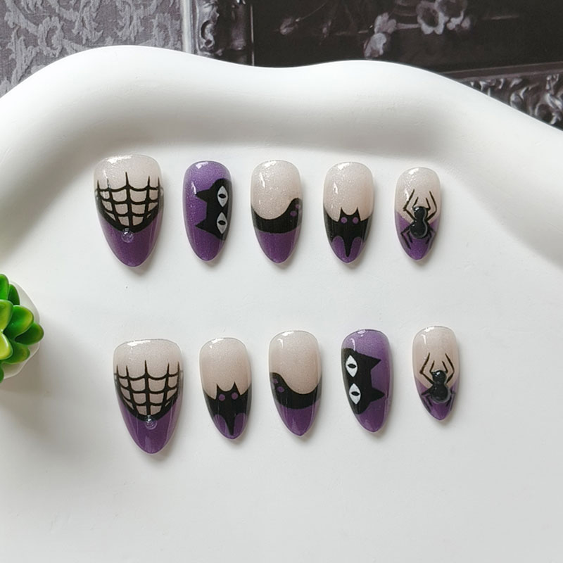 10Pcs Women Halloween Party Th - огляд і ціна Nail Art Cat Eye