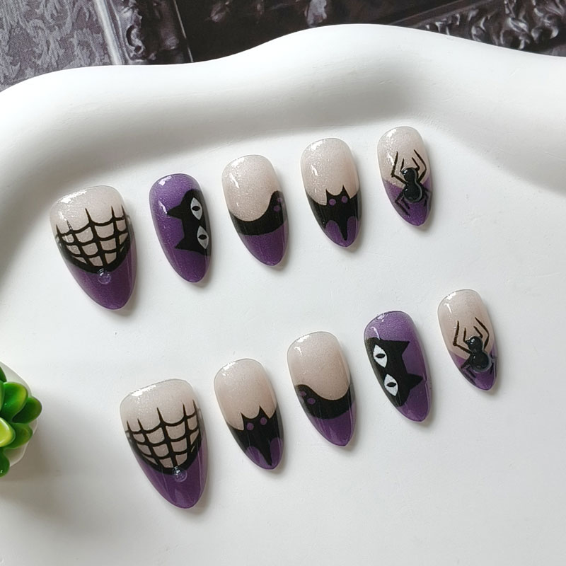 10Pcs Women Halloween Party Th - огляд і ціна Nail Art Cat Eye