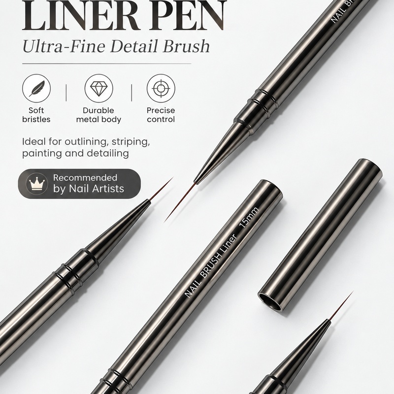 Ultra‑Fine Nail Liner Brush 6‑ - огляд і ціна Nail Art Sch