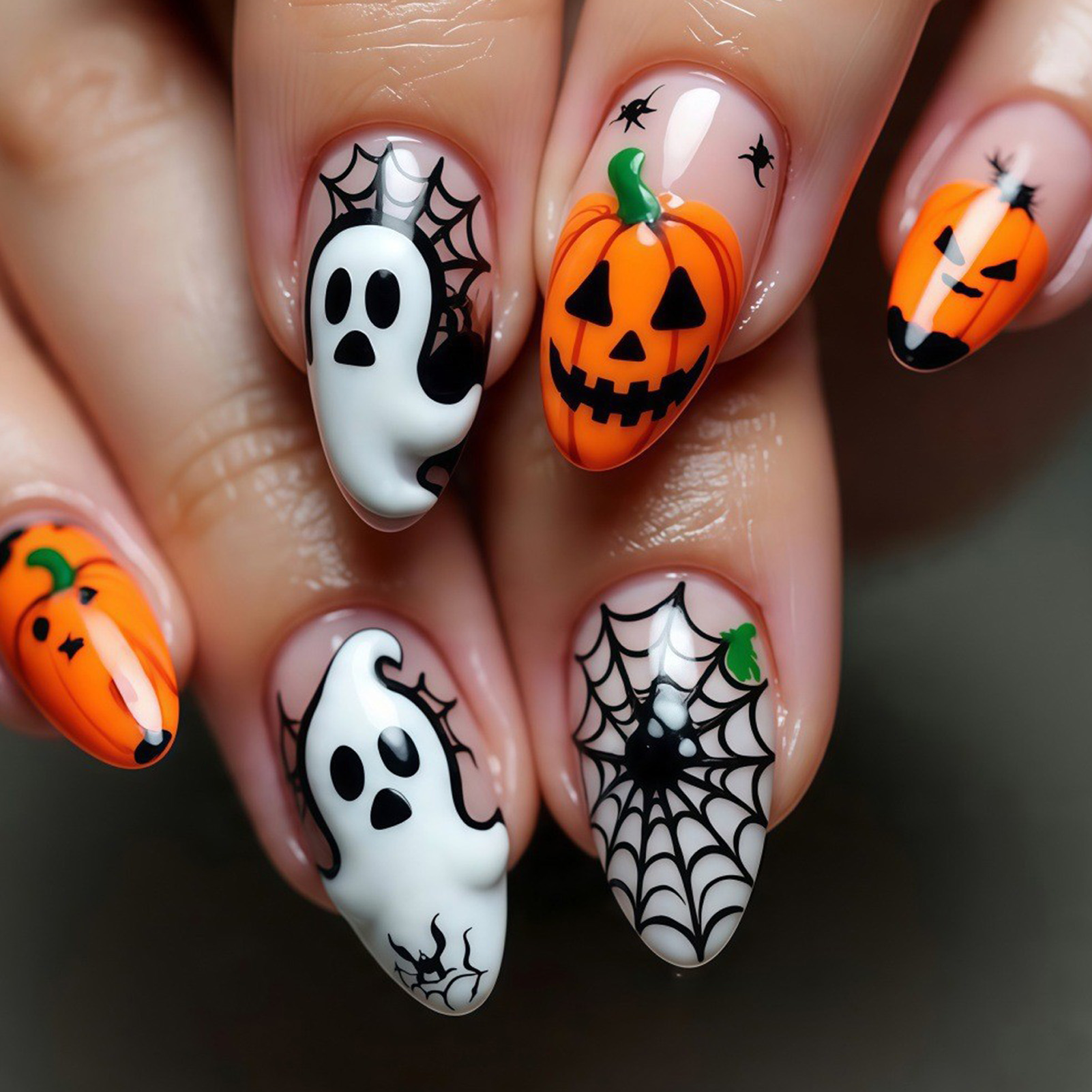 24pcs Halloween Press On Nails - огляд і ціна Nail Art Press On