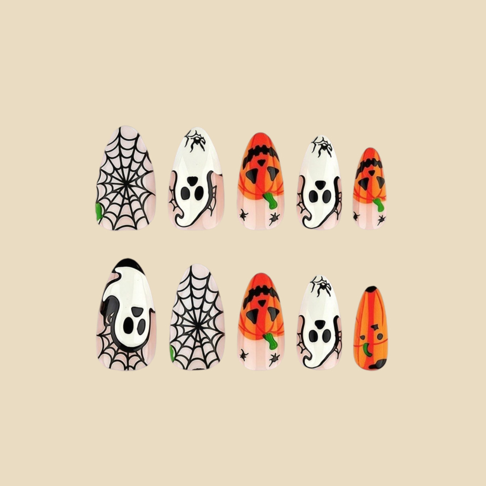 24pcs Halloween Press On Nails - огляд і ціна Nail Art Press On