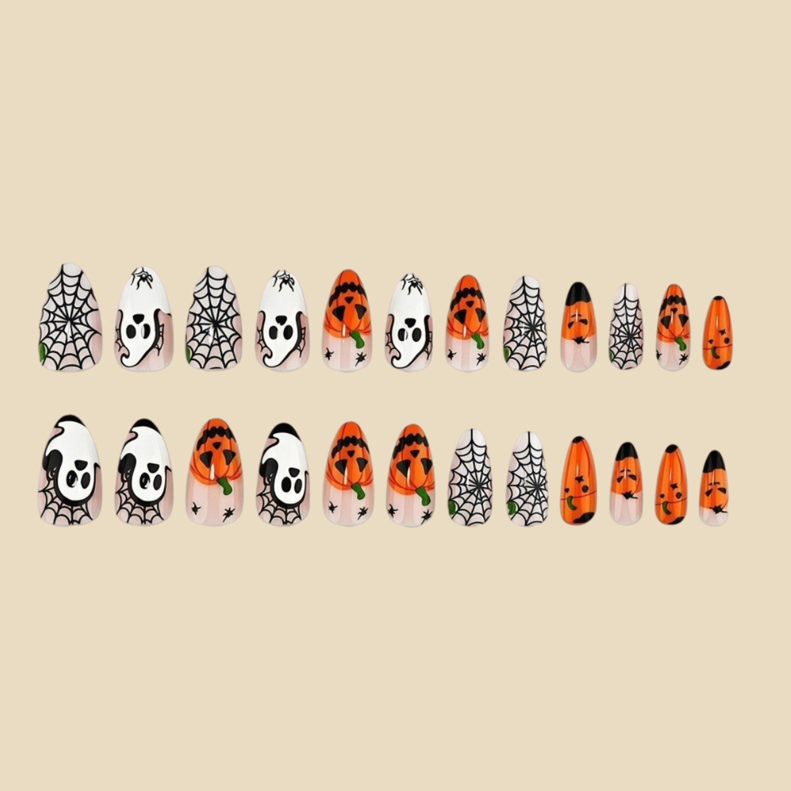 24pcs Halloween Press On Nails - огляд і ціна Nail Art Press On