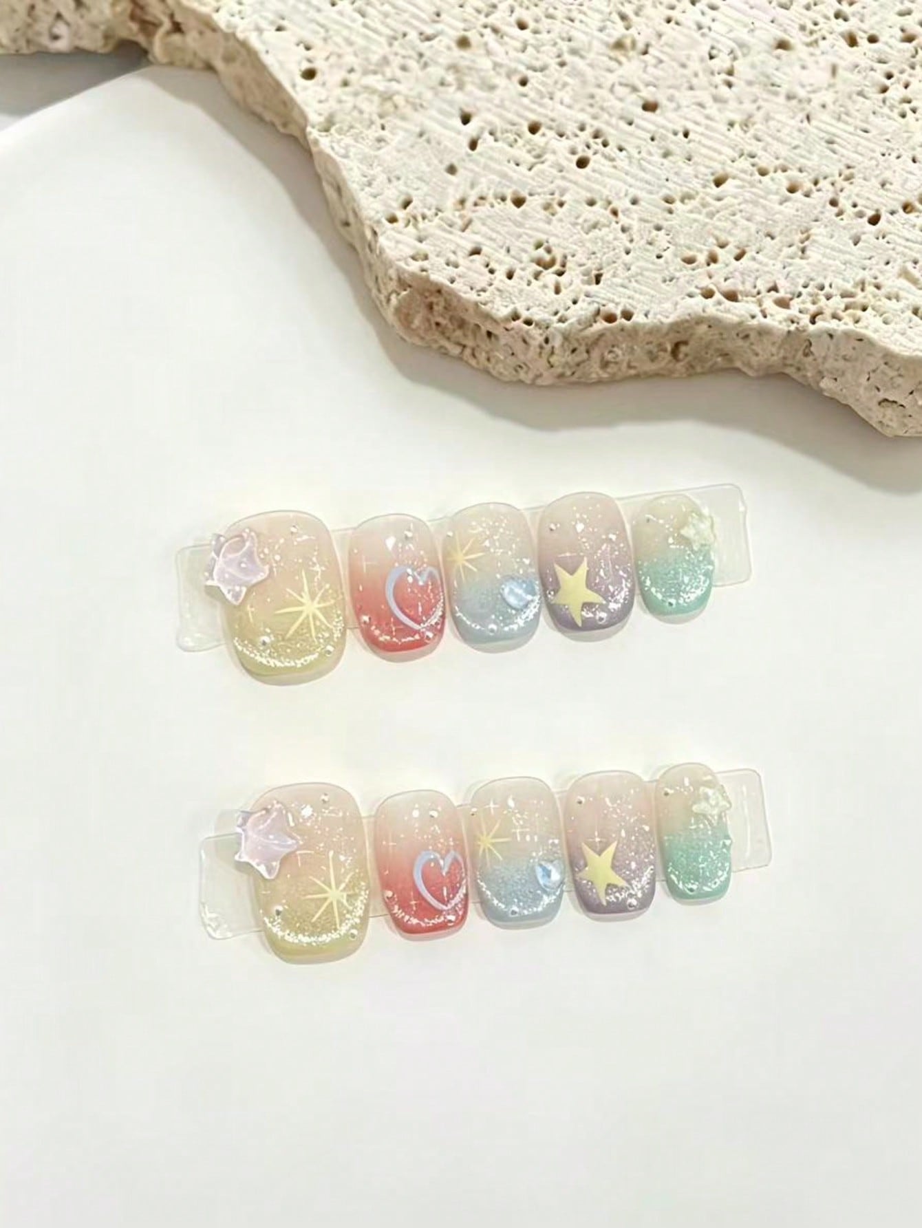 10-Piece Set of Macaron Rainbo - огляд і ціна Nail Art Xs