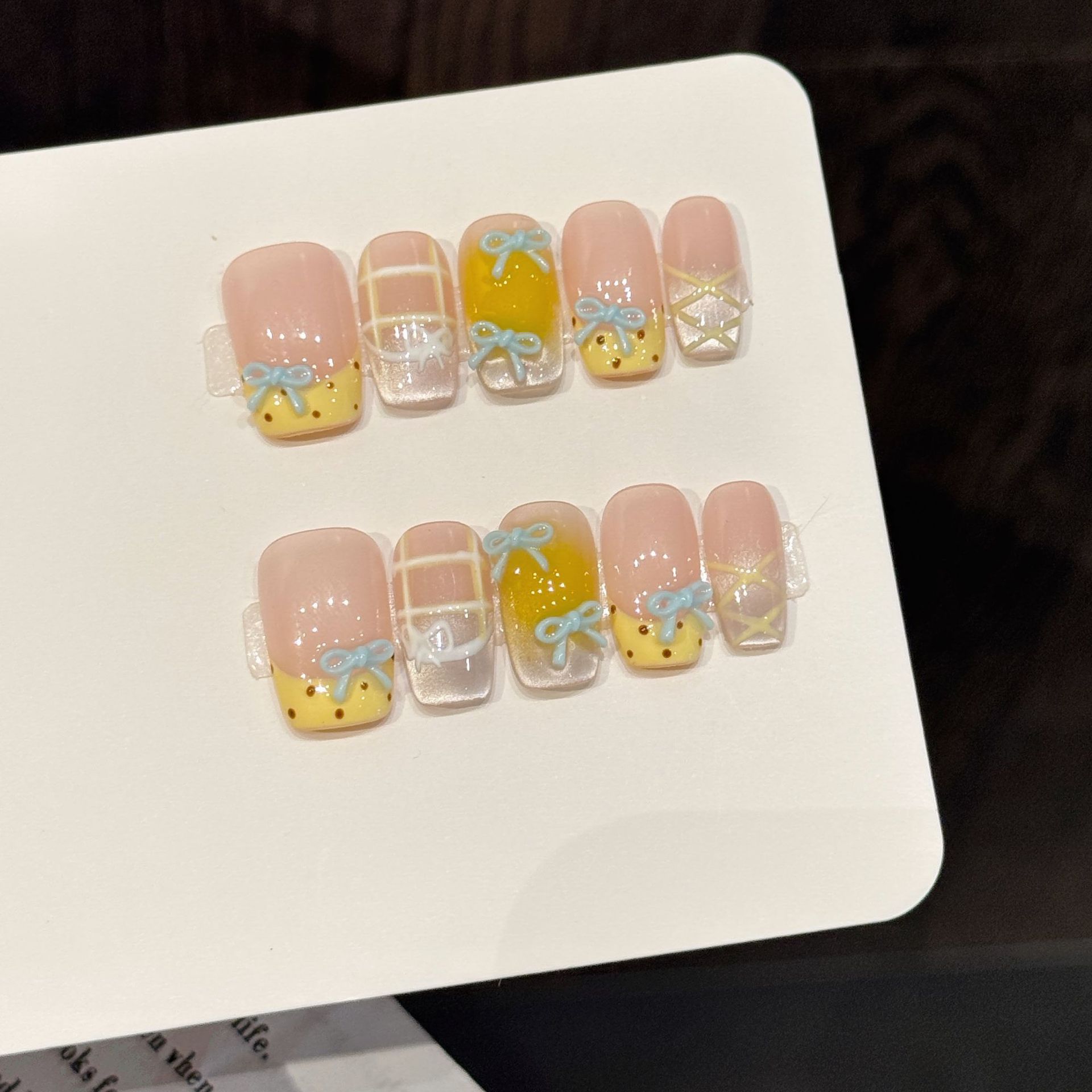 10pcs Handmade Kawaii Cute Gra - огляд і ціна Nail Art Xs