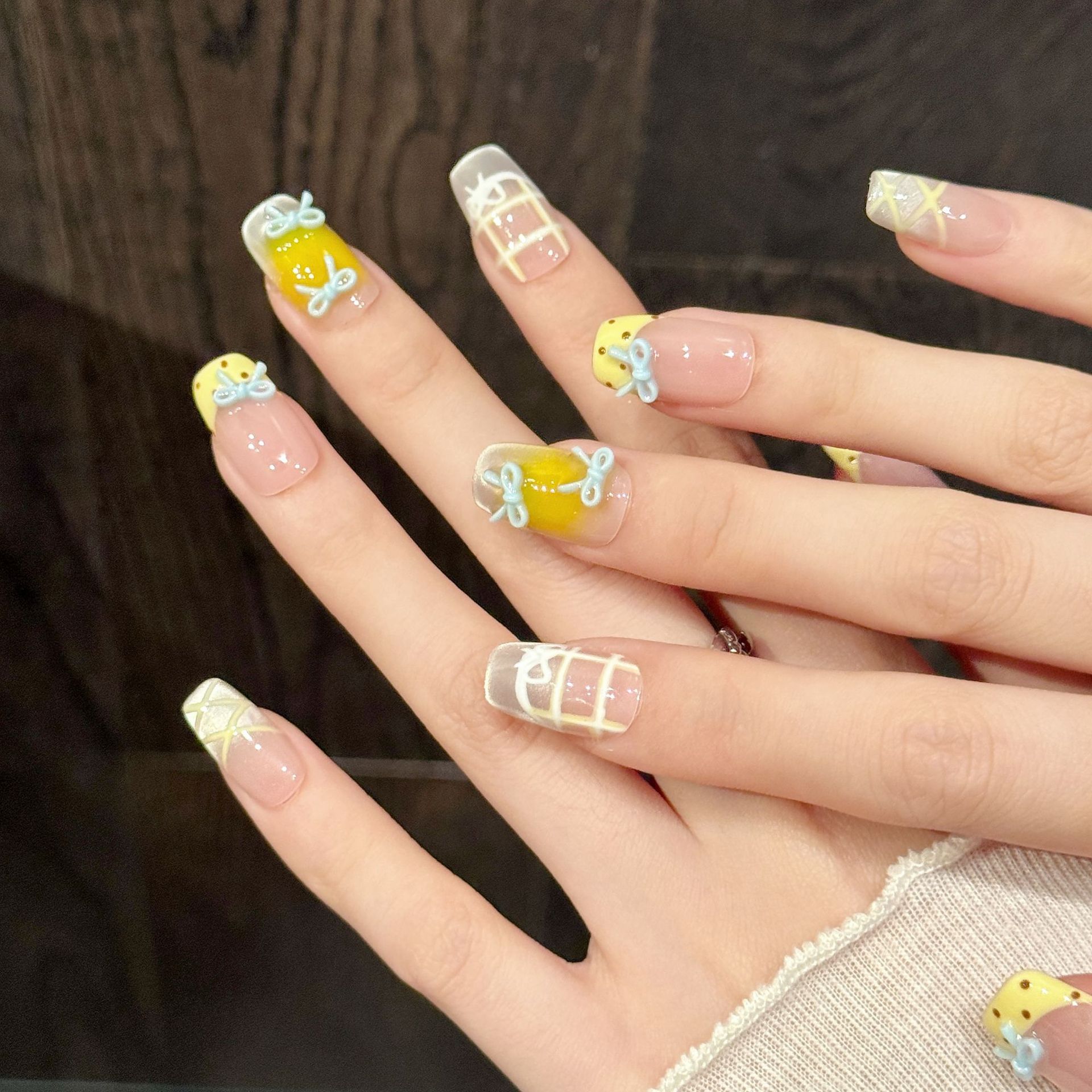 10pcs Handmade Kawaii Cute Gra - огляд і ціна Nail Art Xs