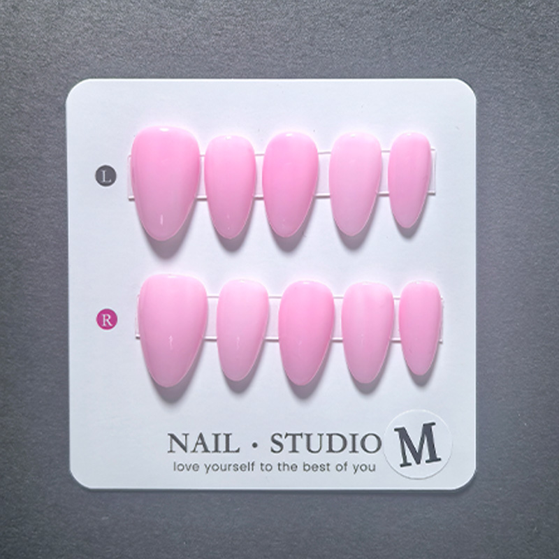 10pcs Almond Press on Nails Ha - огляд і ціна Nail Art Yellow