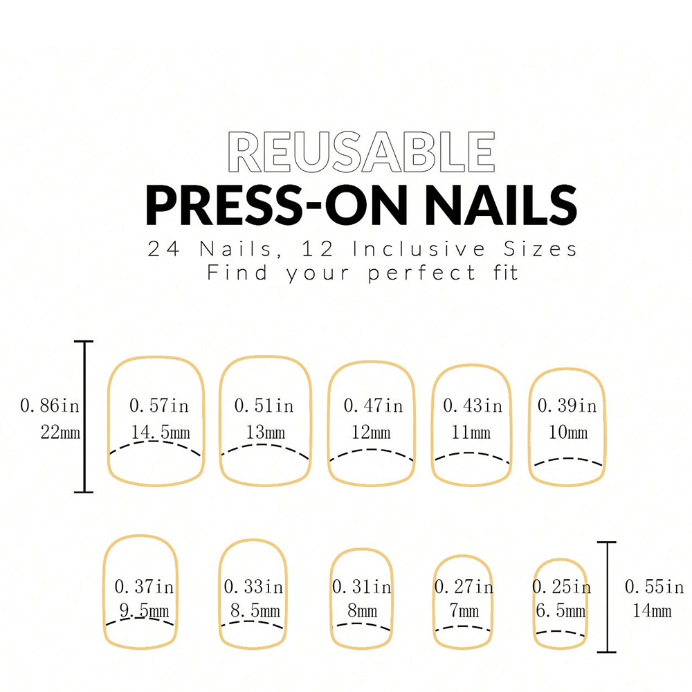ARTAUG 24pcs Medium Press On N - огляд і ціна Nail Art Pink