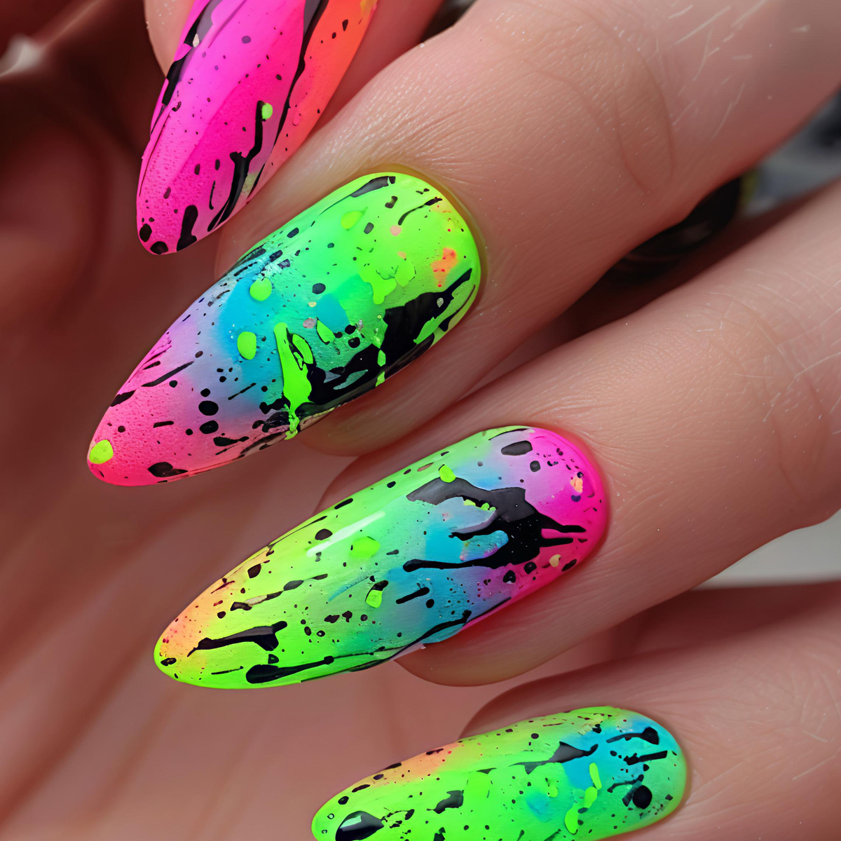 24pcs/set Short Medium Long Fa - огляд і ціна Nail Art Yellow