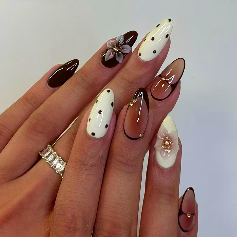 24pcs Finished Almond Press on - огляд і ціна Nail Art Press On