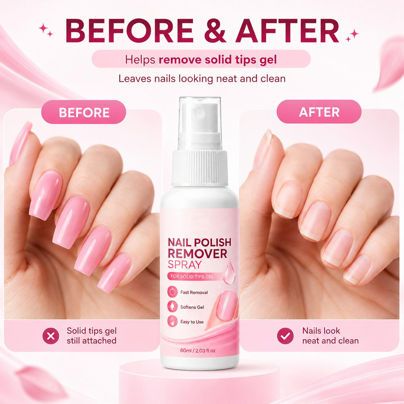 60ml Nail Remover Spray For Pr - огляд і ціна Nail Art Press On