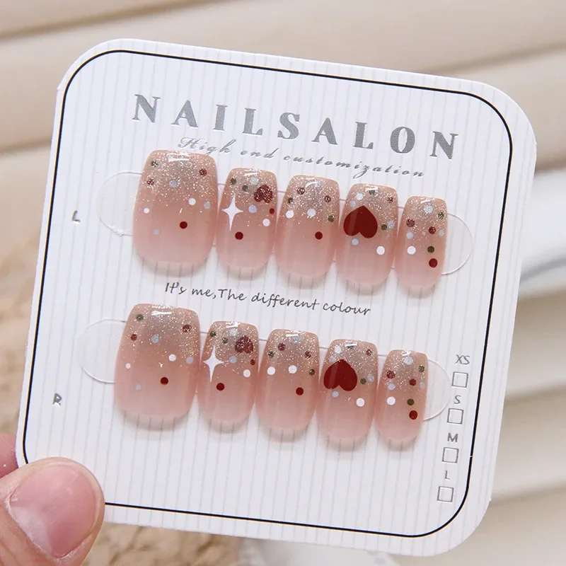 10Pcs Women Cats Eye Handmade  - огляд і ціна Nail Art Xs