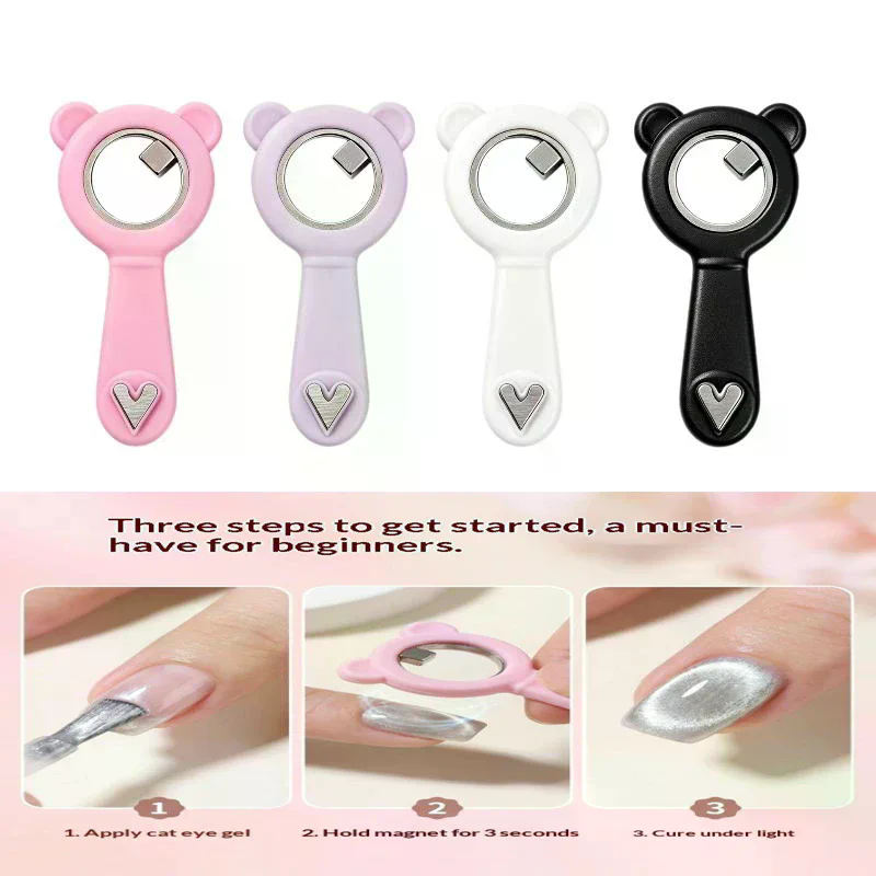 1Pcs Portable 2 In 1 Cute Bear - огляд і ціна Nail Art Cat Eye