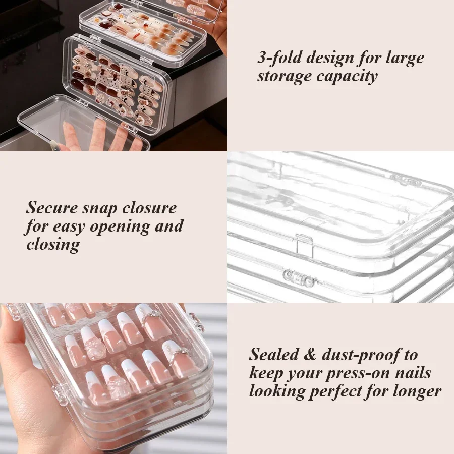 Clear Foldable Press On Nail S - огляд і ціна Nail Art Sch