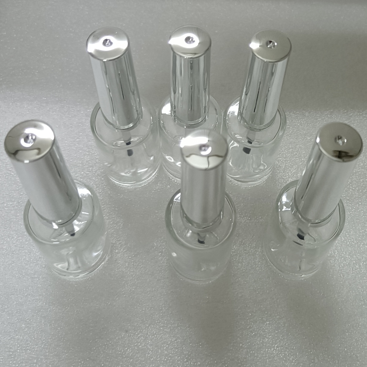 13ml 6 Pieces Clear Glass Nail - огляд і ціна Nail Art Sch