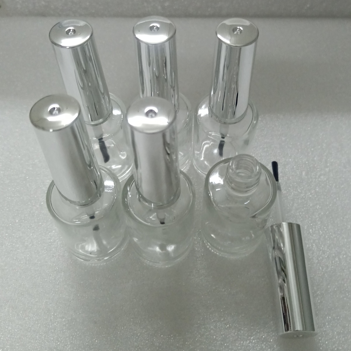 13ml 6 Pieces Clear Glass Nail - огляд і ціна Nail Art Sch