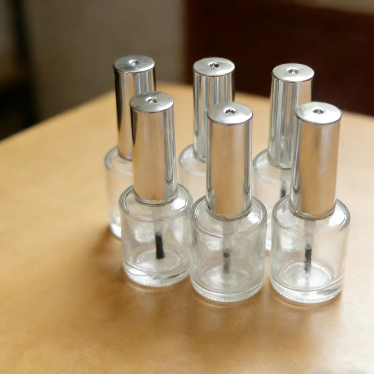 13ml 6 Pieces Clear Glass Nail - огляд і ціна Nail Art Sch