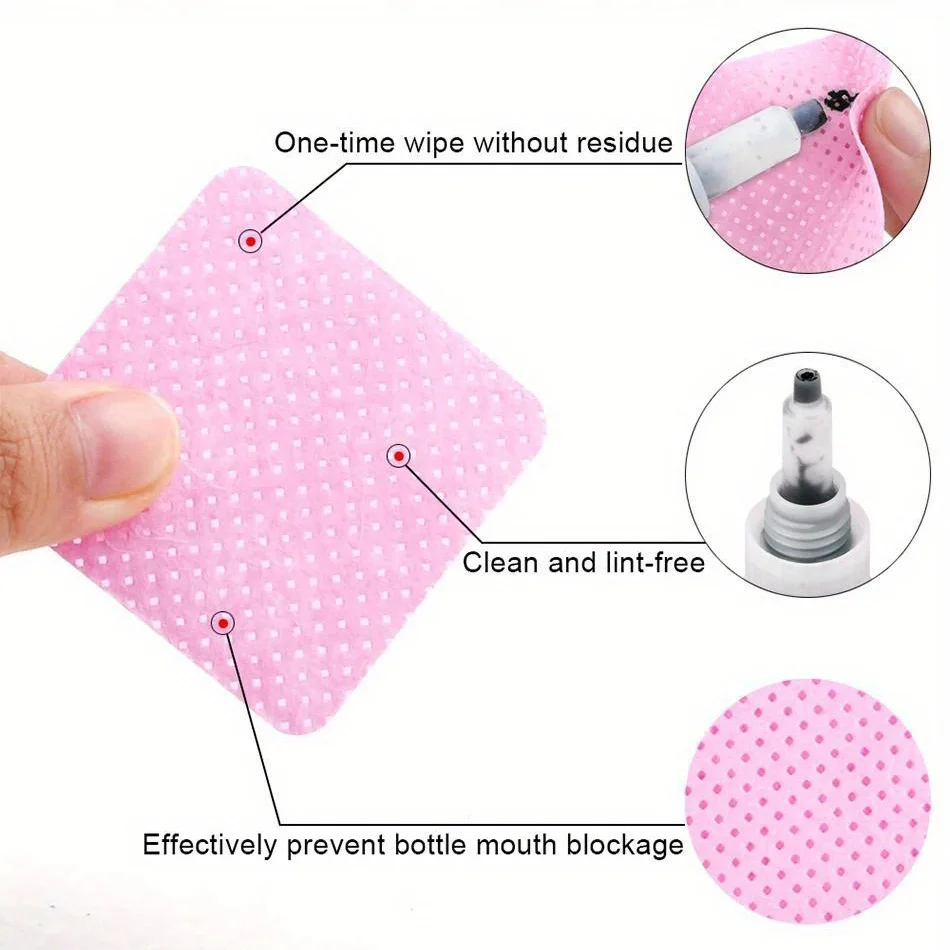 20/600pcs Lint-Free Nail Wipes - огляд і ціна Nail Art Remove