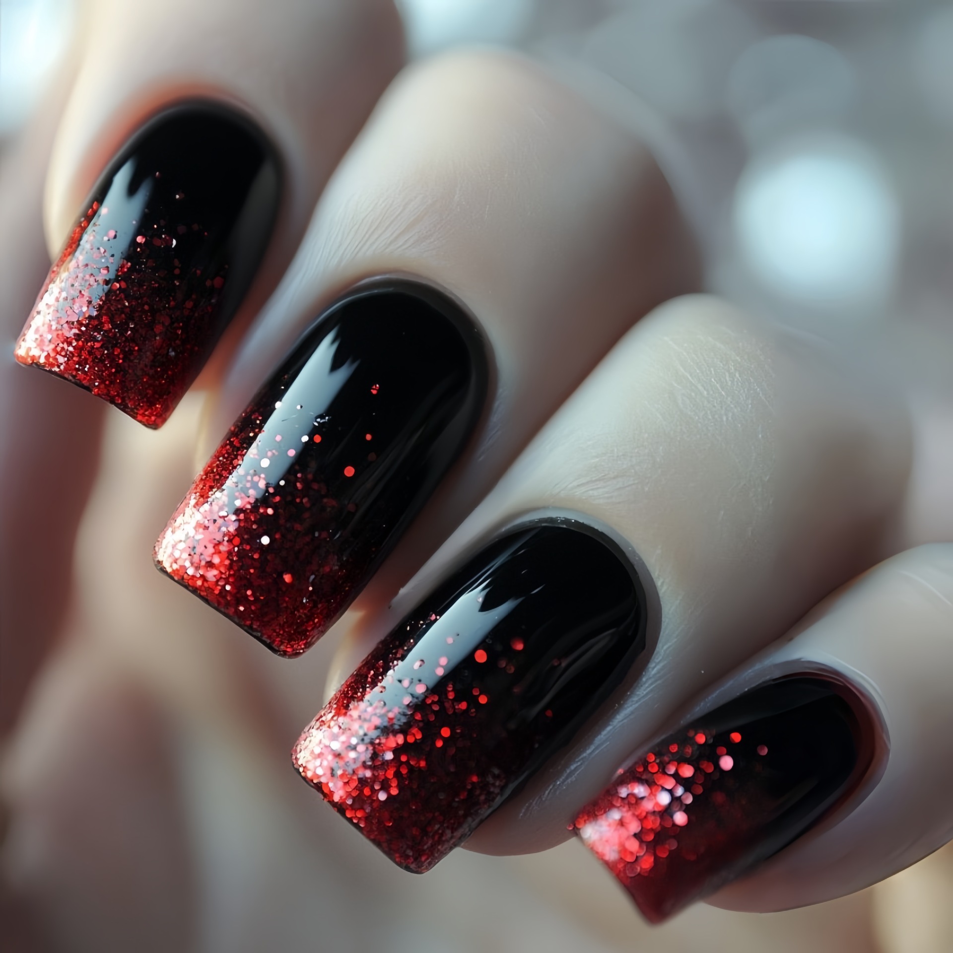 Short Medium fake nails Gradie - огляд і ціна Nail Art Press On