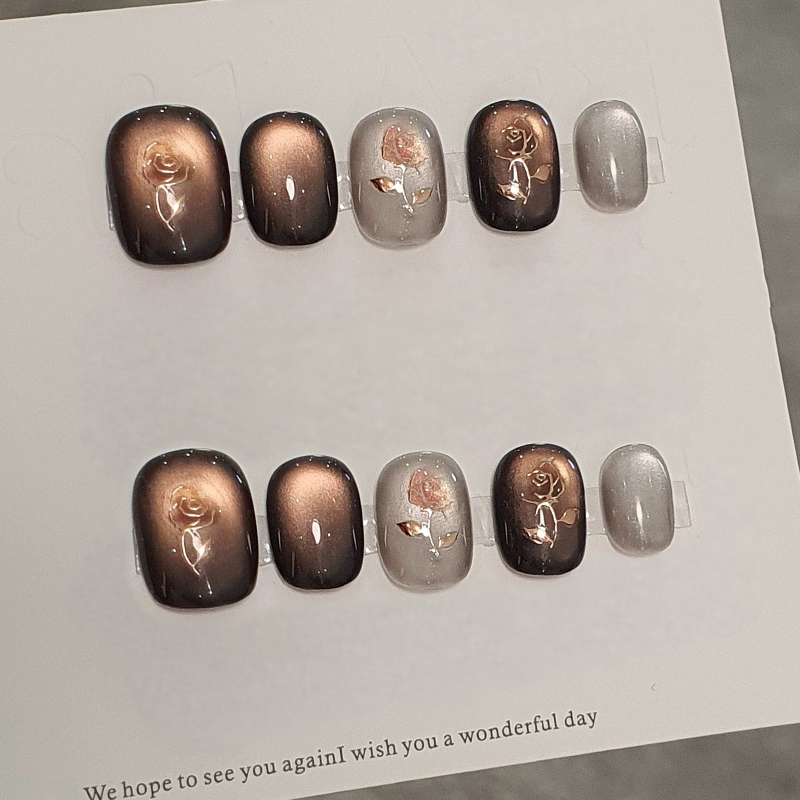 10pcs Handmade Press on Nails  - огляд і ціна Nail Art Cat Eye