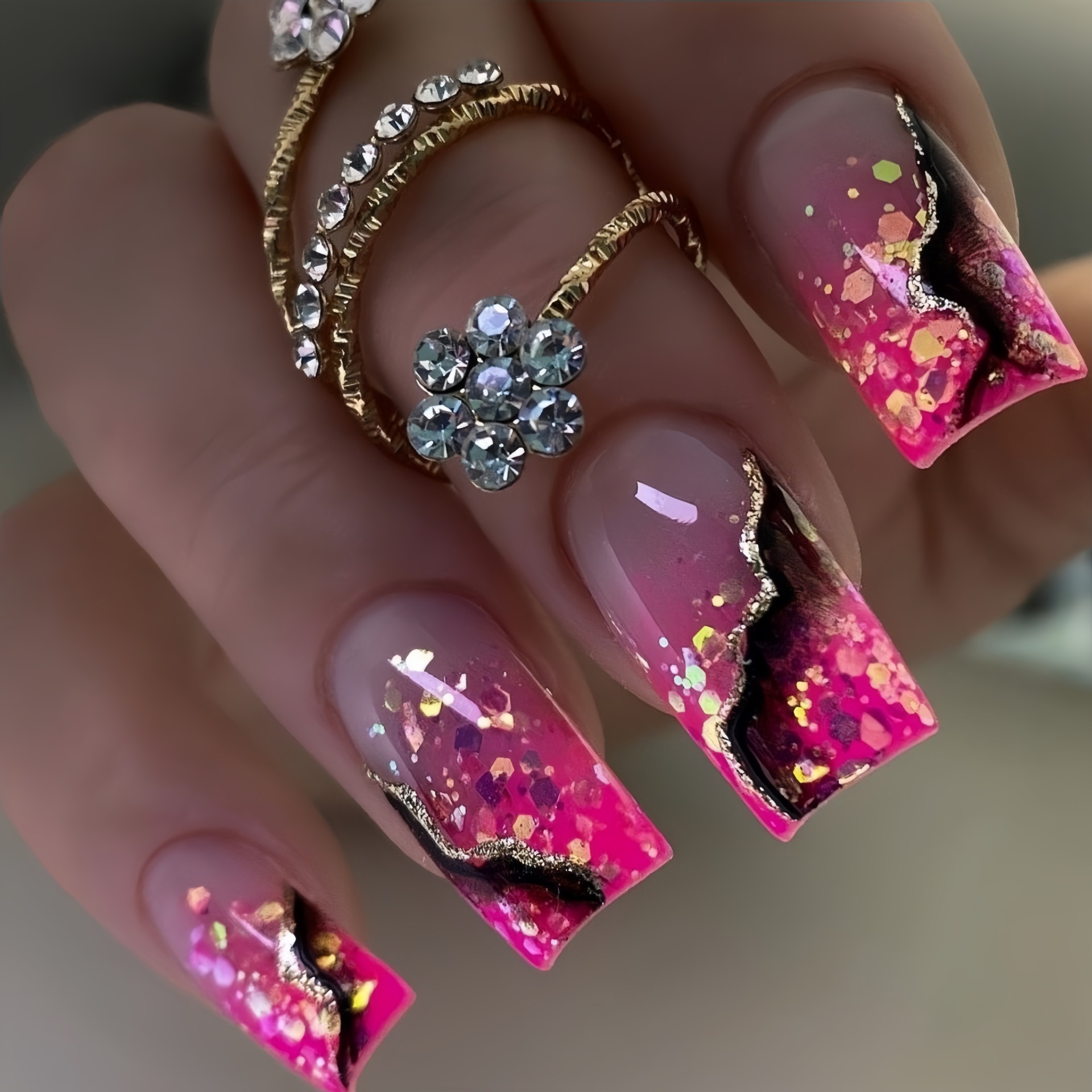 Medium fake nails for women gi - огляд і ціна Nail Art Fake Nails