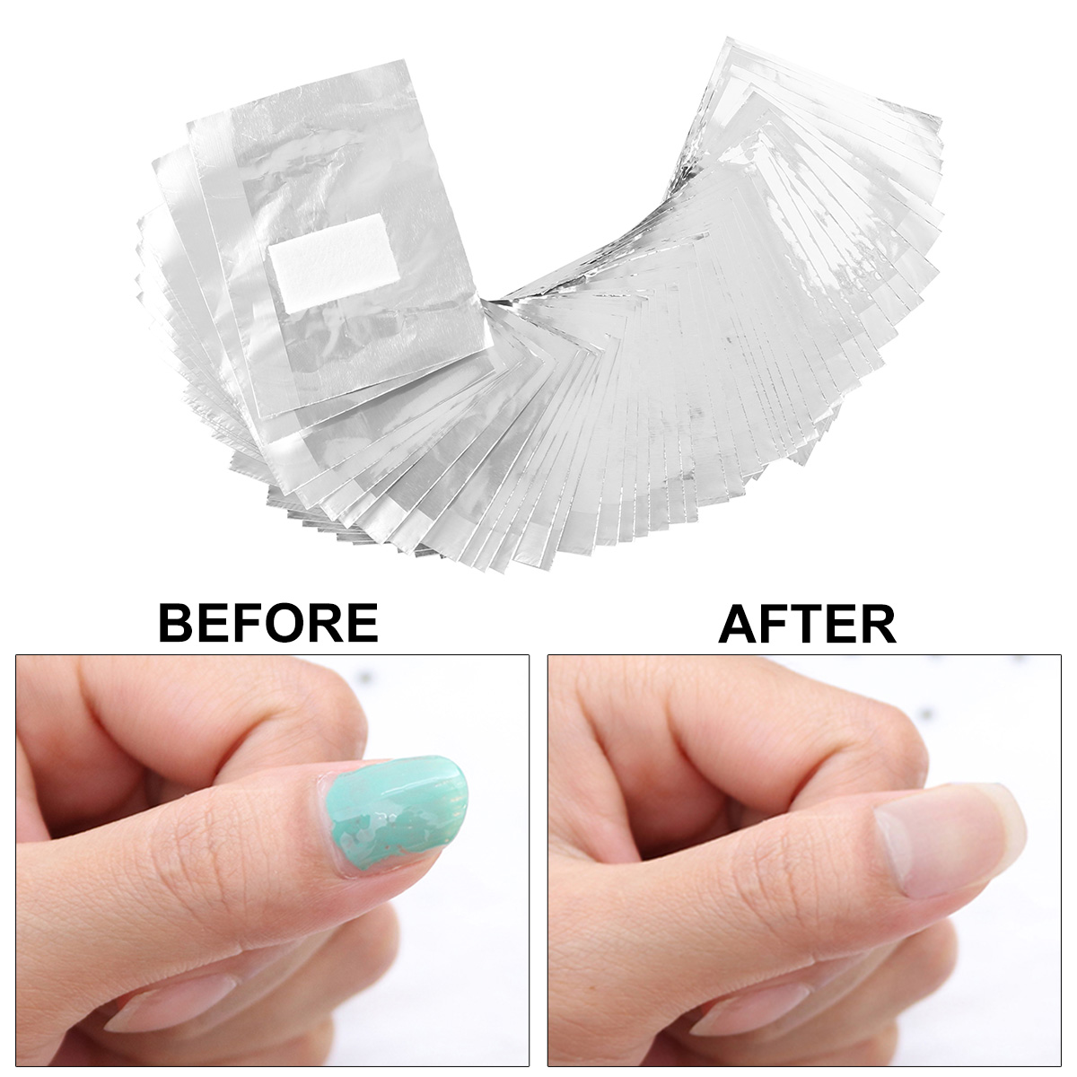 500/1000Pcs Aluminium Foil Gel - огляд і ціна Nail Art Remove