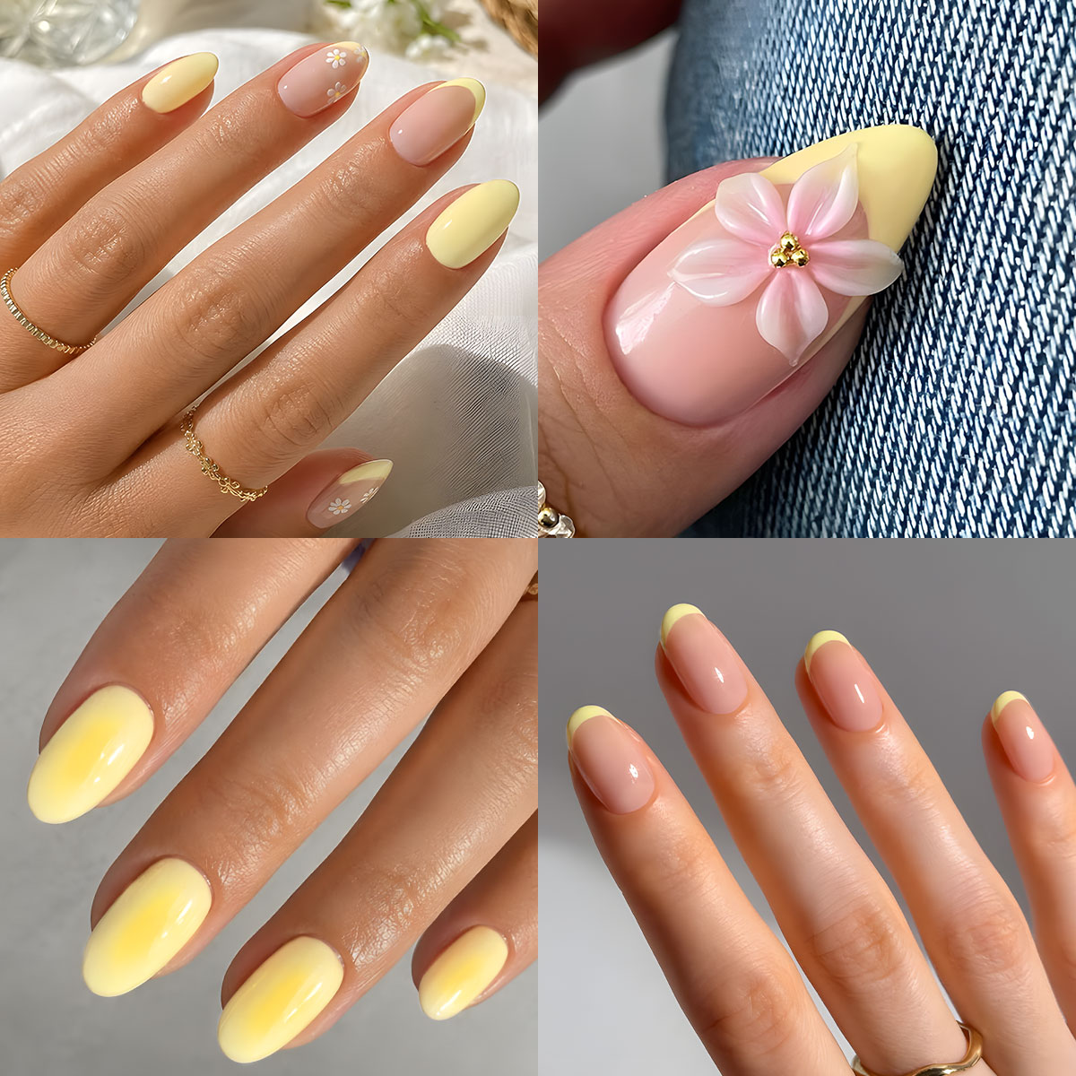 VOKY four-piece nude pink crea - огляд і ціна Nail Art Yellow