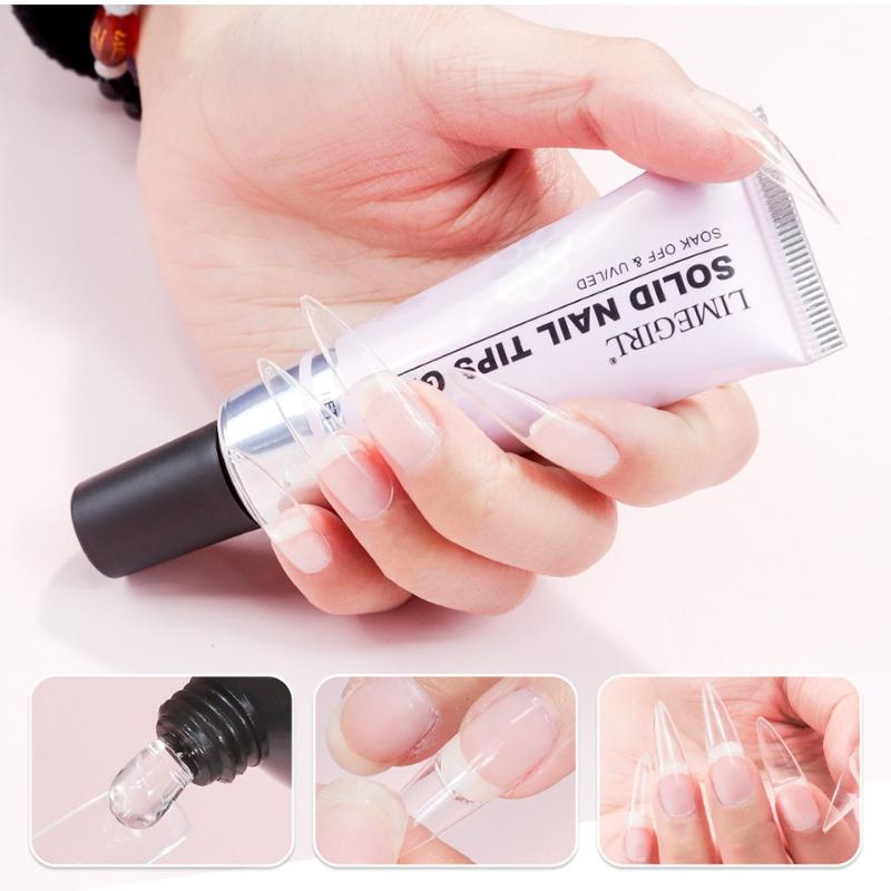 30g Soft Transparent Nail Tips - огляд і ціна Nail Art Fake Nails